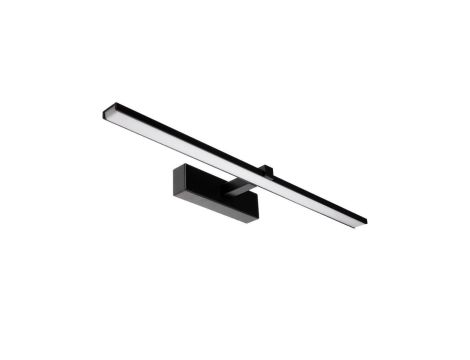 Lampa nad Lustro VENUS Kinkiet LED Łazienkowa 12W 840lm Czarna Neutralna 60 cm