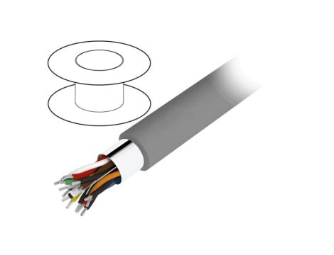 5476C-SL005 Przewód na rolce 30,5m Alpha Essential 6x2x24AWG PVC ciemnoszary 300V