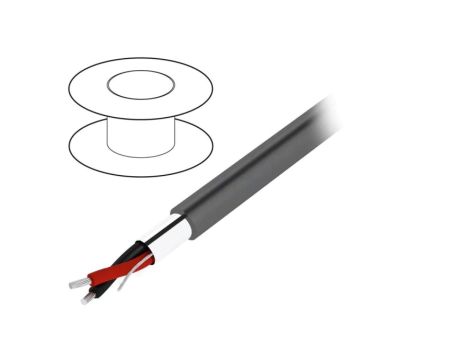 5471C-SL002 Przewód na rolce 152,5m Alpha Essential 1x2x24AWG PVC ciemnoszary 300V