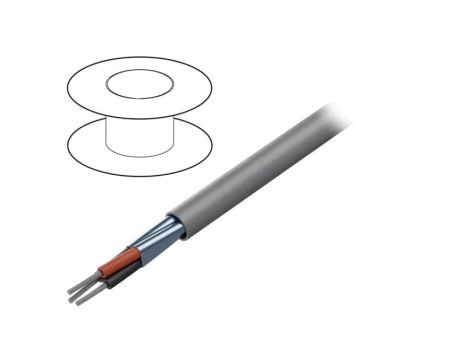 78103-SL005 Przewód na rolce 30,5m EcoCable Mini 3x28AWG folia Al-PET MPPE ciemnoszary