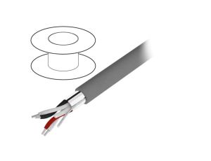 Przewód na rolce 30,5m Alpha Essential 2x2x24AWG PVC ciemnoszary 300V 5472C SL005