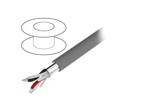 5472C-SL005 Przewód na rolce 30,5m Alpha Essential 2x2x24AWG PVC ciemnoszary 300V