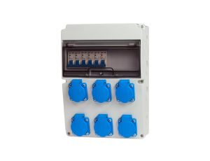 Rozdzielnica stacjonarna 11M 6x230V +zabezpieczenia IP66 SW006C006/3F