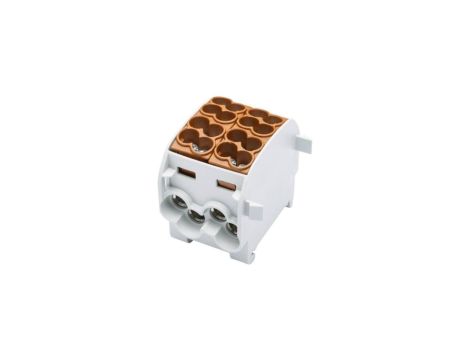Blok rozdzielczy-odgałęźny Al/Cu SCB 25-2 (80120) SIMBLOCK jednobiegunowy 2x25mm2 brązowy 81505015