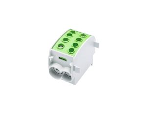 Blok rozdzielczy-odgałęźny Al/Cu SCB 70 (80310) SIMBLOCK jednobiegunowy 70mm2 zielony 81508005