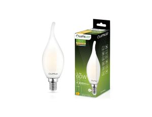 Żarówka LED Płomyk BA35 E14 7W = 60W 806lm 3000K Ciepła 360 Filament Mleczna LUMILED