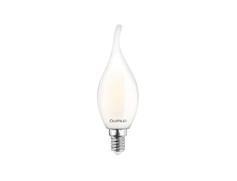 Żarówka LED Płomyk BA35 E14 7W = 60W 806lm 4000K Neutralna 360 Filament Mleczna LUMILED