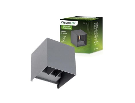 Kinkiet Ogrodowy Elewacyjny LED G9 Regulowany Góra Dół Grafit PYXIS LUMILED