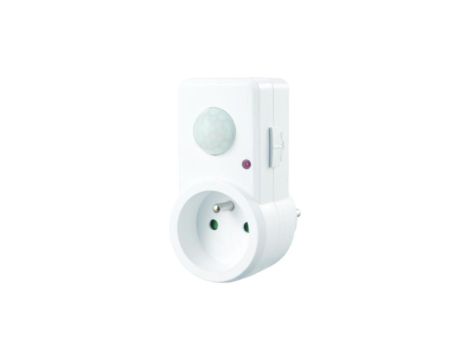 Czujnik ruchu PIR wtyczkowy 120 st. 300W zasięg 9m biały CP-10B