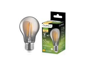 Żarówka LED E27 A60 6W = 50W 660lm 2200K Ciepła 360 DYMIONA FILAMENT LUMILED
