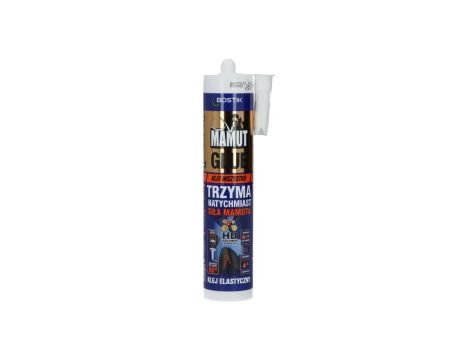 Klej uniwersalny montażowy MAMUT GLUE super mocny biały Kartusz 290ml