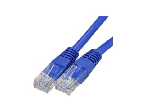 Patchcord UTP kat.5e kabel sieciowy LAN 2x RJ45 linka niebieski 10m