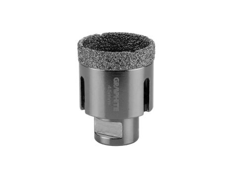 Otwornica Diamentowa Koronka 45mm z gwintem M14 do gresu, kamienia, płytek, ceramiki itp. GRAPHITE 55H312