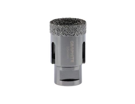 Otwornica Diamentowa Koronka 35mm z gwintem M14 do gresu, kamienia, płytek, ceramiki itp. GRAPHITE 55H310