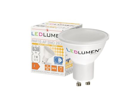 Żarówka LED PAR16-AP GU10 7W LED WW