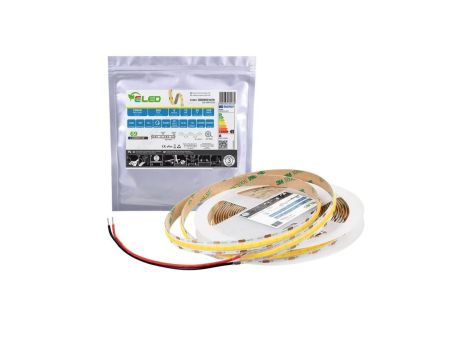 Taśma LED COB 336 chips 12V 8W 69lm/W ciepła 3000K IP20 - ED00031470 /odcinki po 5 m/