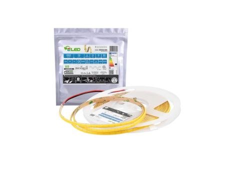 Taśma LED COB Slim 360 chips 12V 6W 117lm/W zimna 6500K IP20 - ED00031506 /odcinki po 5 m/