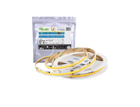 Taśma LED COB cyfrowa WS2811 420 chips 24V 11W 77lm/W ciepła 3000K CRI90+ IP54 - ED00031530 /odcinki po 5 m/