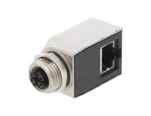 Adapter M12 żeński,RJ45 gniazdo kod X-ProfiNET 8-PIN Kat 6a RJS-12X08FF-RS7001