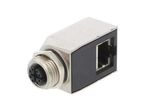 RJS-12X08FF-RS7001 Adapter M12 żeński,RJ45 gniazdo kod X-ProfiNET 8PIN Kat 6a