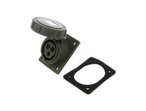 Złącze zasilające AC 3-fazowe gniazdo 16A 230VAC żeńskie 4132-6F78.U