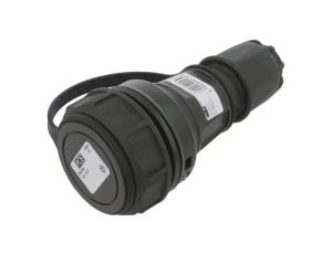 Złącze zasilające AC gniazdo 2P+PE 250VAC 16A -PIN 3 żeńskie 20241-U