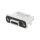 MUSBR-M5C1-M0 Gniazdo USB C THT PIN 24 proste IP67 złocony M2,5
