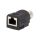 Adapter M12 żeński,RJ45 gniazdo kod D-Ethernet 4-PIN proste RJS-12D04FF-LS8001