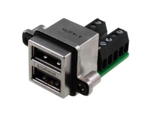 Gniazdo USB A MUSB na panel przykręcany zacisk śrubowy M3 MUSB-C411-30
