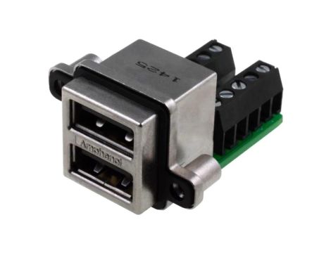 MUSB-C411-30 Gniazdo USB A MUSB na panel przykręcany zacisk śrubowy M3