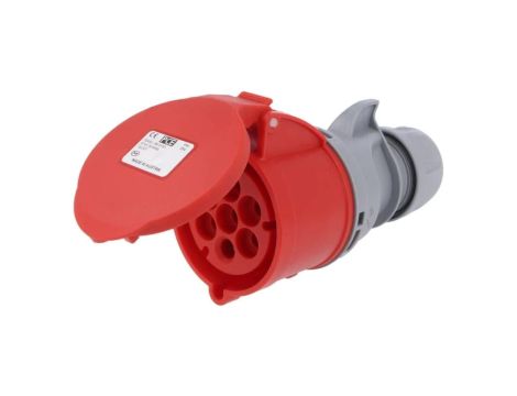 227-6VZłącze zasilające AC 3-fazowe wtyk 32A 400VAC IP44 żeńskie