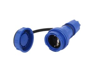 Złącze zasilające AC gniazdo 2P+PE 250VAC 16A -PIN 3 żeńskie 20251-B