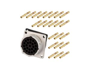 Złącze okrągłe gniazdo kołnierz (4 otwory),na panel 23-PIN RT001823PNH