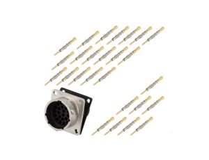 Złącze okrągłe gniazdo kołnierz (4 otwory),na panel 26-PIN RT0W01626PNH-K