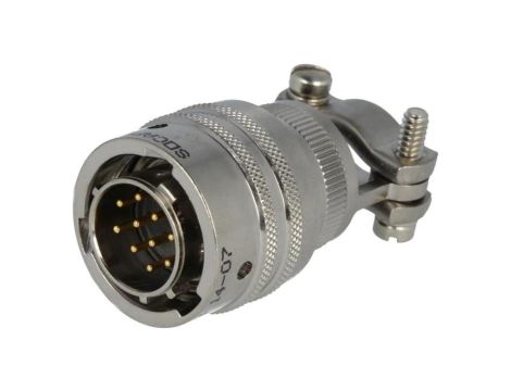 PT06E1210PSR23 Złącze okrągłe wtyk na przewód 10PIN męski lutowanie 600V