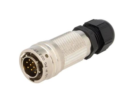 PT06A1210PPG23 Złącze okrągłe wtyk na przewód 10PIN męski z dławnicą 600V