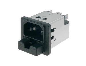 Złącze zasilające AC gniazdo męskie 2A 250VAC IEC 60320 5220 5220.0243.1