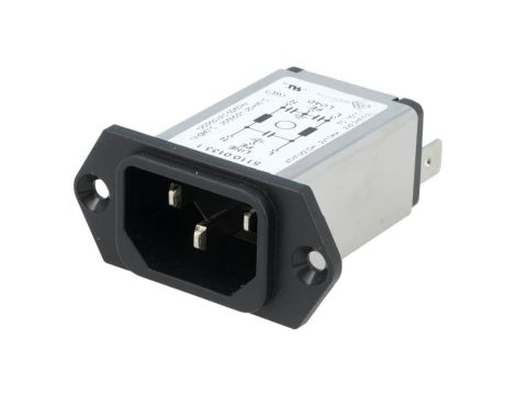 5110.0133.1Złącze zasilające AC gniazdo męskie 1A 250VAC IEC 60320 5110