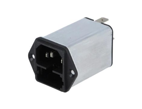 4301.5002Złącze zasilające AC gniazdo męskie 2A 250VAC IEC 60320 KFA