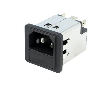 5200.1023.1Złącze zasilające AC gniazdo męskie 10A 250VAC IEC 60320