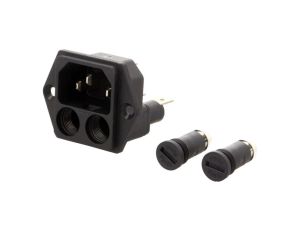 Złącze zasilające AC gniazdo męskie 10A 250VA IEC 60320 4707.2000