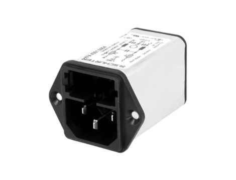 4301.5004Złącze zasilające AC gniazdo męskie 6A 250VAC IEC 60320 KFA