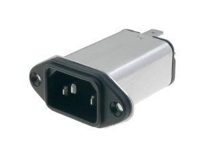 Złącze zasilające AC gniazdo męskie 10A 250VAC IEC 60320 4300.5055