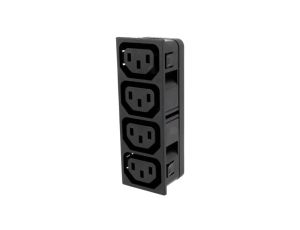 Złącze zasilające AC rozgałęźnik 10A 250VAC IEC 60320 4752.4200