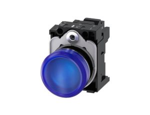 Lampka sygnalizacyjna kompletna 22mm niebieska LED 24V AC-DC metal przył sprężynowe SIRIUS ACT 3SU1152-6AA50-3AA0