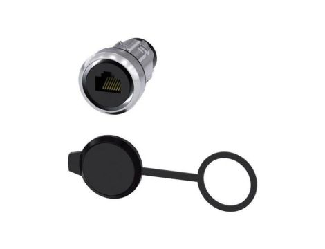 Gniazdo RJ45 Cat.6 do otworu 22mm metal z zaślepką IP65 SIRIUS ACT 3SU1950-0GB80-0AA0