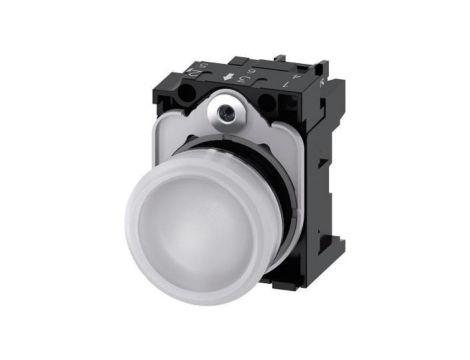Lampka sygnalizacyjna kompletna 22mm biała LED 230V AC metal przył śrubowe SIRIUS ACT 3SU1156-6AA60-1AA0