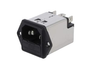 Złącze zasilające AC gniazdo męskie 2A 250VAC IEC 60320 5200 5200.0223.1