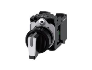 Przełącznik bistabilny, 3-pozycyjny, 10A, O 22mm, Siemens SIRIUS ACT 3SU1100-2BL60-3NA0