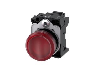 Lampka sygnalizacyjna kompletna 22mm czerwona LED 24V AC-DC tworzywo przył sprężynowe SIRIUS ACT 3SU1102-6AA20-3AA0